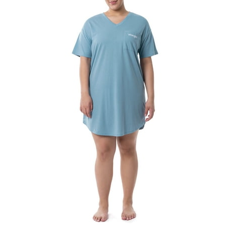 

Wrangler® Women s Short Sleeve V-Neck Sleepshirt S-4X