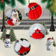 thumbnail image 3 of Gatos Perro Vestido rojo Bonito traje navideño Cómodo vestido navideño Suministros, 3 of 7