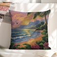 thumbnail image 6 of tropical beach sunset bird linen throw pillowcase decoration pillowcase gifting preferred 18x18 inch cushion cover 2 sets sofa pillowcase sofa bedroom living room car, 6 of 8