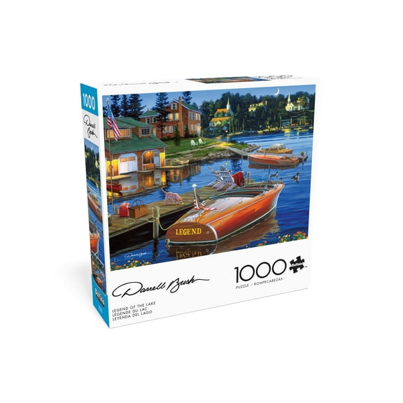 Buffalo Games Legend of the Lake 1000-Piece 26.75 x 19.75-inch Interlocking Jigsaw Puzzle for Adults Ages 14 