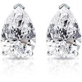 thumbnail image 3 of Divine Creation 1.10 Ct Pear Cut Diamond Push Back Stud Earring's For Women's 14K White Gold Plated 925 Sterling Silver, 3 of 3