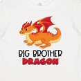 thumbnail image 4 of Inktastic Big Brother Cute Red and Orange Dragon Boys Baby T-Shirt, 4 of 5
