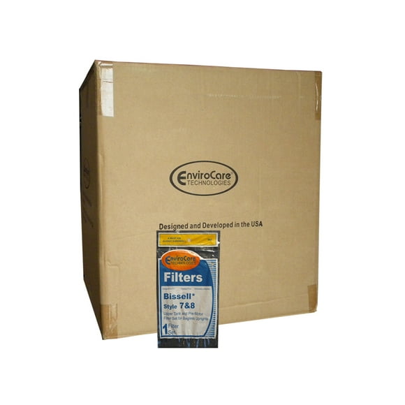1/2 Case of Bissell Type 7, 8, 14 Foam Vacuum Cleaner Filter Kits Style 3093, 3290 Upper Tank Filter + Premotor Filter