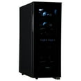 Haier Quiet 12Bottle Dual Zone Thermoelectric Black Wine Cellar with