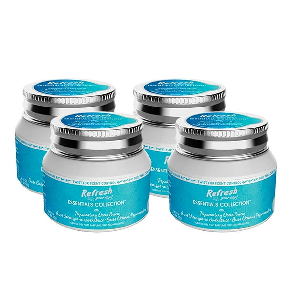 Refresh Essentials Collection Rejuvenating Ocean Breeze Gel Jars Air