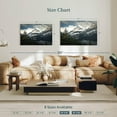 thumbnail image 4 of Elephant Stock Mountain Top Wall Art - Horizontal Canvas Wall Art - Living Room Wall Decor - Nature Canvas - White And Blue Decor - 45" x 30", 4 of 8