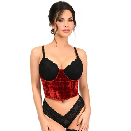 

Lavish Red Velvet Underwire Waist Cincher Corset