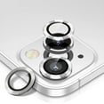 thumbnail image 1 of 3 PCS Camera Lens Protector for iPhone 13 and iPhone 13 Mini,Ultra Clear HD Tempered Glass,Aluminum Alloy Lens Screen Ring Cover Film [Anti Scratch][Night Circle] - Starlight, 1 of 5