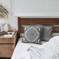 thumbnail image 4 of Boho Chic Green Monaco Rug Pillow Covers - Double Sided Pattern, 18x18 inch, Set of 2, 4 of 7