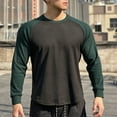 thumbnail image 5 of Mens Shirts Under $10 Mens Athletic Thermal T Shirts Fleece Crew Neck Long Sleeve Shirts Running Hiking Active Pullover Tops with Pocket, 5 of 5