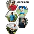 thumbnail image 3 of Men's Short Sleeve Pique Polo Shirts(S-2XL), 3 of 4