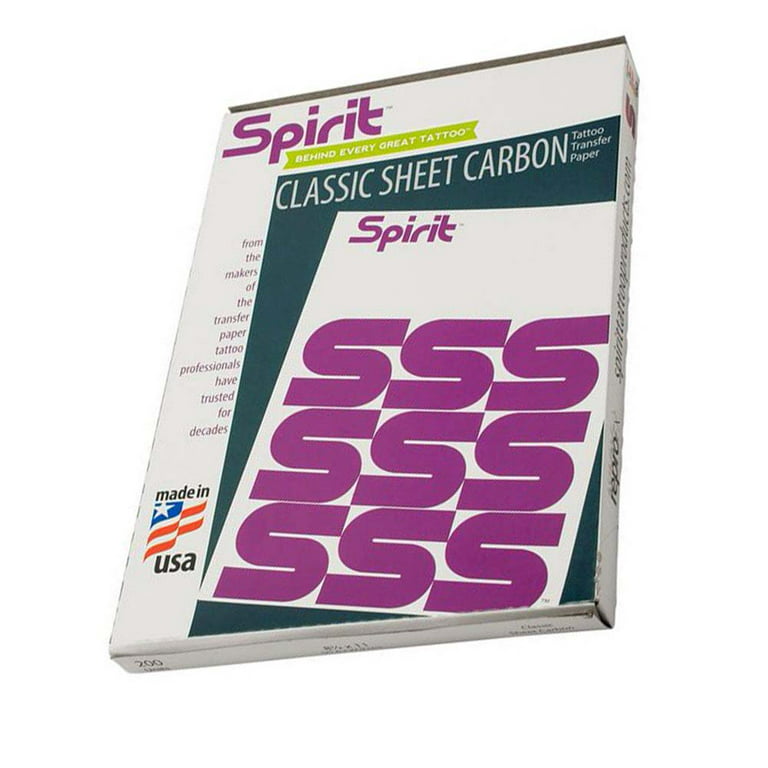 Spirit Classic Thermal Tattoo Transfer Paper - 8.5 x 11 100 Sheets
