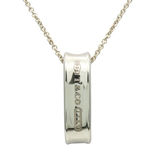 Pre-Owned Tiffany & Co. 1837 Narrow Oval Loop Necklace, 925 Sterling Silver,... (Good)