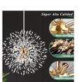 thumbnail image 3 of Lámpara Colgante Gypsophila Candelabro De Cristal 8 Luces Xtellar blanco, 3 of 3