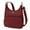 Cranberry, variant on Travelon Anti-Theft Classic Essential Messenger Bag Purple - 42457-150