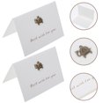 thumbnail image 1 of STRANDCHIC 20 Sets Season Greetings Cards With Envelopes White Silver Foil For Weddings And Graduations, 1 of 6