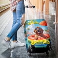 thumbnail image 3 of Hello Summer Bloodhound Pool Day on Watermelon Float Travel Luggage Cover Dog Lover Suitcase Dust Protective Decor - 13008, 3 of 5