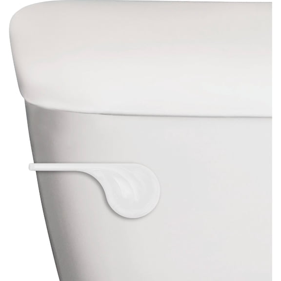 Lavelle Korky StrongARM Handle and Lever, Wave Style - Side-Mounted - White — Residential Use, Standard Application