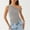 Gray, variant on TMOYZQ Womens Tops One Off The Shoulder Ruched Twist Crop Tank Tops Sleeveless Asymmetric Slim Fit Going Out Cami Shirts