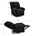 thumbnail image 5 of CQSXDA Manual  Recliner Armchair with Padded Footrest for Living Room and Home Theater Ergonomic Lounge Seating, 
Dark Gray, 5 of 10