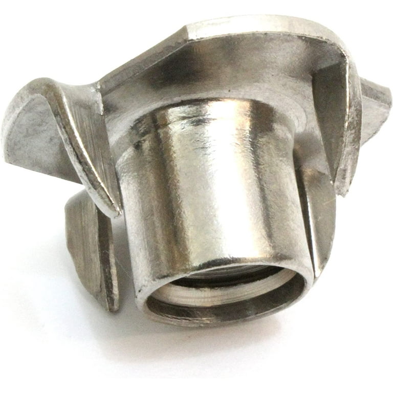 Hillman Group Pronged Tee Nuts - 3/8-16 X 7/16 X 1 Inch, Stainless Steel (15-Pack)