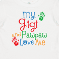 thumbnail image 4 of Inktastic My Gigi and Pawpaw Love Me Boys or Girls Baby T-Shirt, 4 of 5
