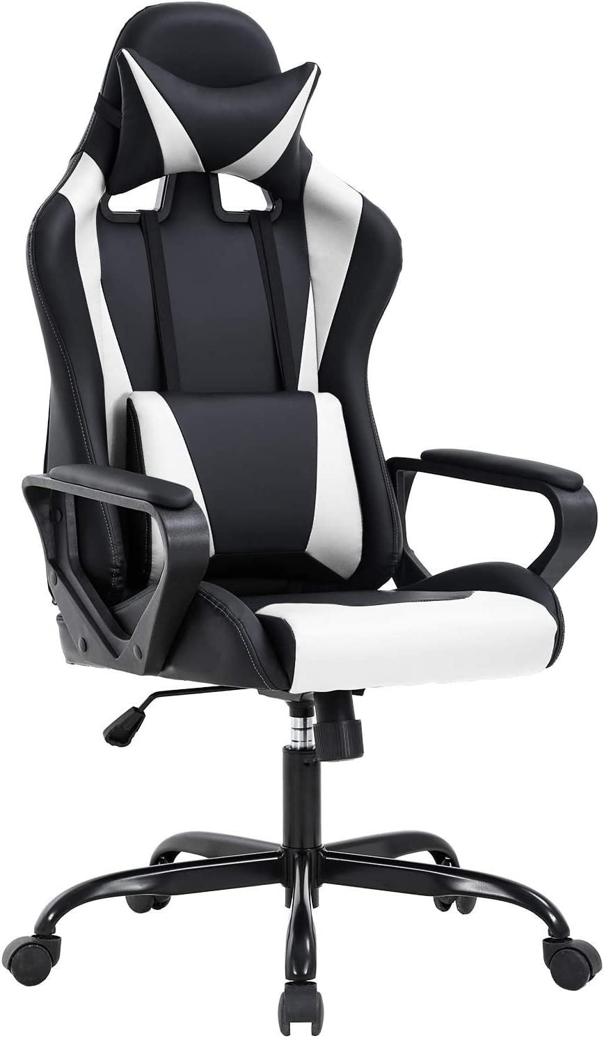 HOMCOM Racing Office Chair Gaming Swivel Computer Chair PU Leather 