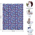 thumbnail image 4 of Purple Cartoon Horse Rainbow Pattern Blanket,Comfortable Soft Lamb Wool Throw Blanket,All Season,Warm Lightweight Blankets for Sofa Bed Couch Living Room Chair,30"x40", 4 of 4