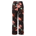 thumbnail image 4 of WILLBEST Pantalones Casuales elegantes para Mujer, Pantalones Harén de Cintura Elástica a La Moda con Bolsillo, Pantalones Holgados y Cómodos con Estampado para Uso Diario. Mediana, 4 of 7