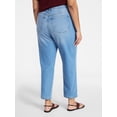 thumbnail image 3 of Terra & Sky Women's Plus High Rise Straight Jeans, Sizes 16W-28W, 3 of 5