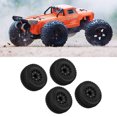 thumbnail image 4 of RC Short Course Truck Tires, Plastic Rubber Short Course Truck Tires Concavoconvex Texture 4.6cm Width  For 1/10 Black, 4 of 8