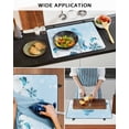 thumbnail image 5 of Large Induction Cooktop Protector Mat Cute Snowman Stove Top Covers for Electric Stove, Christmas Blue Winter Snowflakes Xmas Cartoon Decorative Stove Burner Cover Mats, Glass Top Stove Cover, 5 of 7