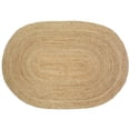 thumbnail image 1 of LR Resources NATUR12036NGY79OV 7 ft. 9 in. Natural Jute Oval Area Rug, Natural & Gray, 1 of 2