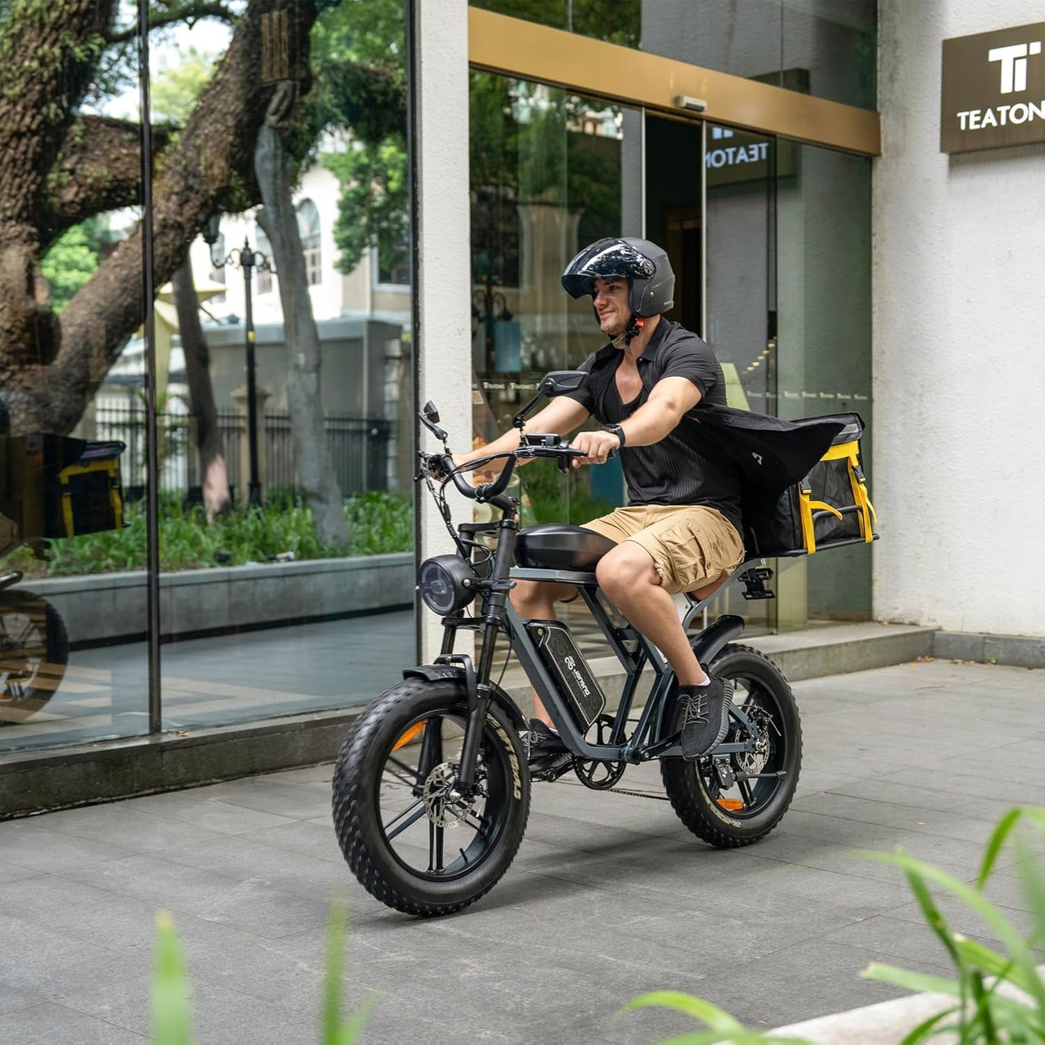 JANSNO X70 Electric Bike 48V 34Ah Modular Dual Batteries,20"x4.0 Adult Electric Bike with 750W Motor with Unlockable Rage Mode, Extra Long Range, 7-Speed Transmission UL2849