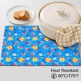 thumbnail image 5 of Placemat, Pioneer Flower Floral Print Pattern Place Mats Table Mat Set Of 2, PVC Washable Placemats for Party Kitchen Dining Decoration, 18x12 Inch, Fade Resistant, 5 of 6