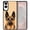 Black Tan German Shepherd Dog On Sunset Background, variant on WIRESTER Shockproof Soft Rubber Cover Case for Samsung Galaxy S25 Edge 6.7 inch 2025, Winking Golden Retriever Dog
