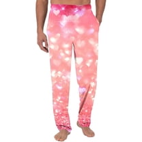 Runfenguu Mens Dress Pants Golf Pants Men Men'S Fashion Casual Home Valentine'S Day Print Straight Leg Casual Pants Long Pants Work Pants