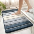 thumbnail image 6 of CSCHome Washable Bathroom Rug Simple Stripe Bath Rugs Thick Plush Quick-Drying Floor Mats for Home Tub, 6 of 6