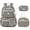 Black Checkerboard, variant on 3PCS Corduroy Backpack with Lunch Box & Pencil Pouch, Lightweight Laptop Bag Travel Daypack, Black Checkerboard