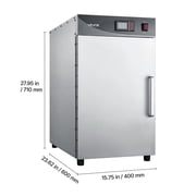 VEVOR Electric Hot Box Food Warmer, 5-Tier Commercial Warming Cabinet with Water Tray, Single-Door and Adjustable Shelves, Stainless Steel Food Warmer Cabinet, for Restaurant, Kitchen, Pizza, Chicken