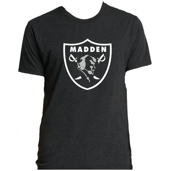 TRIBLEND Raiders John Madden Logo T-Shirt LARGE