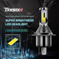 thumbnail image 3 of Lámpara de diodo Txvso8 H4 Led faros para coche Mini Universal 6000k Auto Cob, 3 of 4