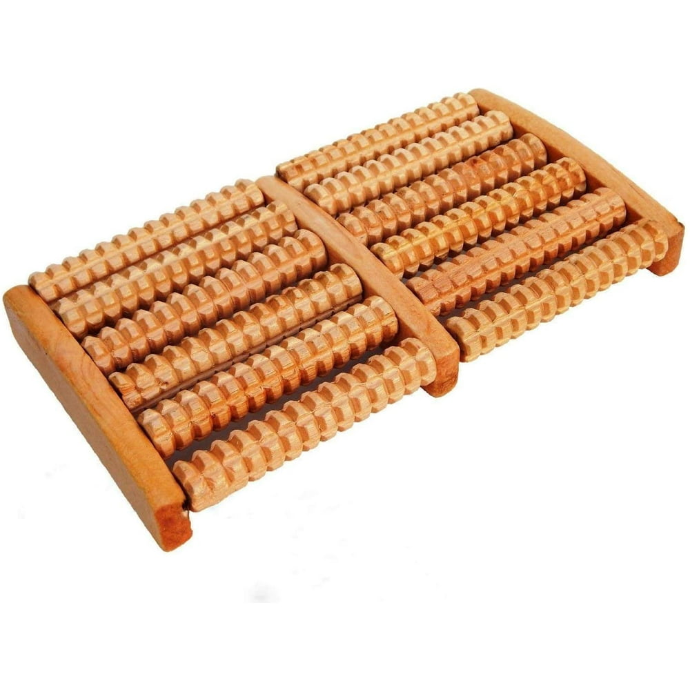 6 Raw Wooden Wood Roller Foot Massager Stress Relief HealthTherapy