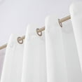 thumbnail image 4 of Dainty Home Malibu Textured Semi-Sheer Grommet Top Curtain Panel Pair, 108" x 84" In White, 4 of 10