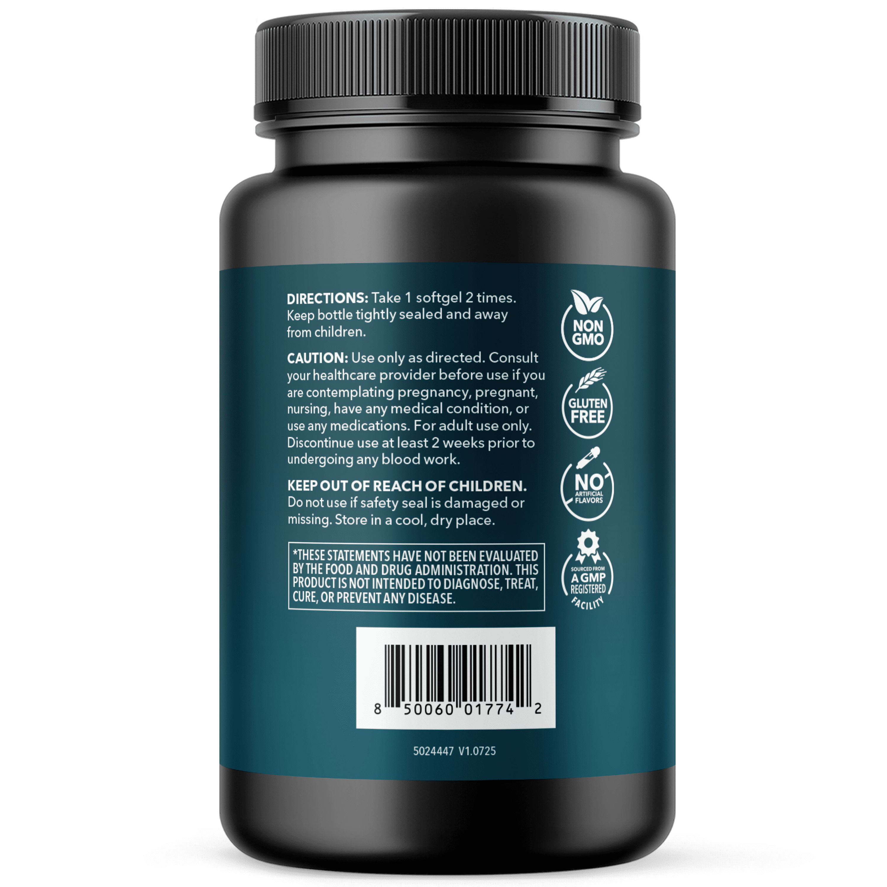 Havasu Nutrition Cod Liver Oil Softgels with Omega 3, EPA, & DHA, Fish Oil with Vitamins A and D3, 1000mg, 180 Count