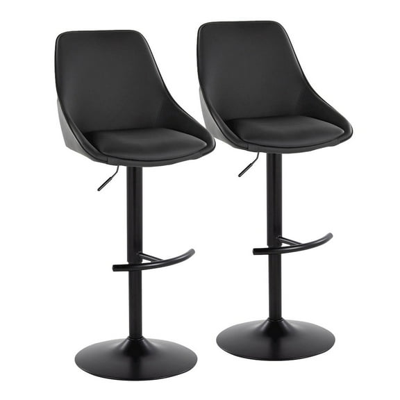 LumiSource Diana Adjustable Barstool - Set of 2