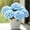 Blue, variant on 6 Bundles Hydrangea Artificial Flowers for Outdoors and Indoor, Bulk 30 Heads, UV Resistant Faux Hydrangea Flowers for Garden, Porch, Yard, Window Box & Outdoor Wedding Decoration