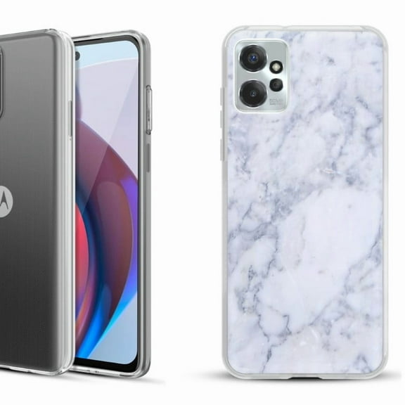 OneToughShield ® Compatible with Motorola Moto G Power 5G 2023 Fashion Phone Case - Marble / Clouds