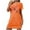 Orange, variant on Sakmal Black Nightgowns for Women Christmas Plus Size Cloud-Like Stretchy House Dress Short Christmas Trees Print Crew Neck Short Sleeve Nightgowns S-2XL