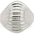 thumbnail image 5 of Sterling Silver Solid Domed Ring (Size 6) Made In India qr914-6, 5 of 5